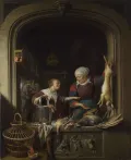 Геррит Доу. Лавка домашней птицы. Ок. 1670