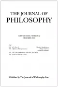 Журнал The Journal of Philosophy. December 2021, Vol. 118, N. 12. Обложка