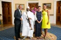 Президент США Барак Обама и президент Гамбии Яйя Джамме с супругами Зейнаб Джамме и Мишель Обамой