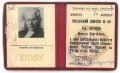 Членский билет Никиты Сергеевича Хрущёва, избранного членом ЦК КП(б) Украины. 1940