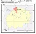 Национальный парк «Мещёрский» (ООПТ) на карте Рязанской области