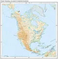 Озеро Тешекпук на карте Северной Америки