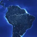 Бассейн Амазонки (Южная Америка). Вид из космоса