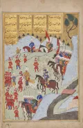Осман. Завоевание Туниса. Миниатюра из рукописи Сейида Локмана «Шахнаме-и Селим-хан». 1581