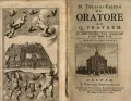 Marcus Tullius Cicero. De Oratore ad Q. Fratrem. Oxford, 1706 (Цицерон. Трактат «Об ораторе»). Титульный лист