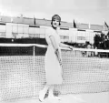 Французская теннисистка Сюзанна Рашель Флора Ленглен. 1920