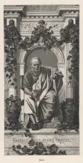 Портрет Горация. Гравюра по рисунку Антона фон Вернера