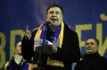 Михаил Саакашвили выступает перед сторонниками евроинтеграции Украины. Площадь Независимости, Киев. 7 декабря 2013