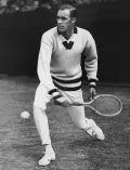 Билл Тилден во время игры. 1924