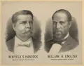 Уинфилд Хэнкок и Уильям Инглиш – кандидаты на посты президента и вице-президента США. 1880
