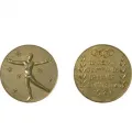Медаль II Олимпийских зимних игр. Дизайнер Арнольд Хунервадель. 1928