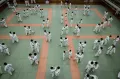 Тренировка по дзюдо в школе «Кодокан». Токио. 2020