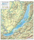 Общегеографическая карта озера Байкал