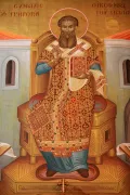 Григорий Палама. Фрагмент росписи храма Григория Паламы, Салоники (Греция). 1891–1914