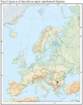 Река Струма и её бассейн на карте зарубежной Европы