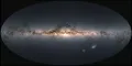 Изображение ночного неба в оптическом диапазоне (GAIA)