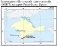 Заповедник Ялтинский горно-лесной (ООПТ) на карте Республики Крым