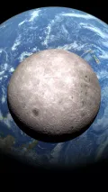 Луна на фоне Земли