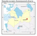 Пикалёво на карте Ленинградской области