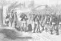 Русские войска на марше. Иллюстрация из газеты: The Graphic. 1877