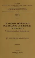 La Version Armenienne Des Discours De Gregoire De Nazianze