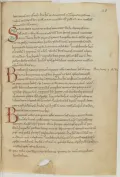 Liber pontificalis. 1086–1100. Национальная библиотека Франции, Париж. Département des Manuscrits. Latin 5094. Fol. 28r