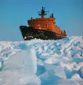 Атомный ледокол «Арктика» в Карском море. 1980.