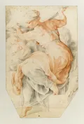Питер Пауль Рубенс. Сивилла Ливийская. 1601–1602. Рисунок с фрески Микеланджело
