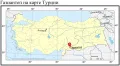 Газиантеп на карте Турции