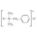 Структурная формула хлорида алкилдиметилбензиламмония