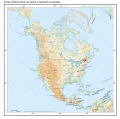Озеро Шамплейн на карте Северной Америки