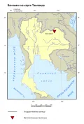 Банчианг на карте Таиланда