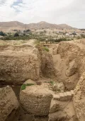 Телль-эс-Султан. Остатки каменной башни периода «докерамического» неолита