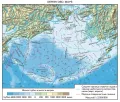 Физическая карта Берингова моря