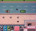Кадр из видеоигры «Grand Theft Auto 2» для Game Boy Color. Разработчик Rockstar Games. 2000
