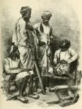Индийские крестьяне и заминдары. Рисунок из книги: Grant J. Cassell's illustrated history of India