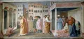 Мазолино. Воскрешение Тавифы. Фреска в капелле Бранкаччи. 1424–1425. Церковь Санта-Мария-дель-Кармине, Флоренция