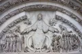 Страшный суд. Тимпан собора Сент-Мари-Мадлен в Везле, западный порта (Франция)