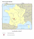 Ласко на карте Франции