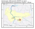 Заповедник Юганский (ООПТ) на карте Ханты-Мансийского автономного округа – Югры