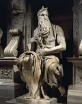 Микеланджело. Моисей. Статуя в ансамбле гробницы папы Юлия II. 1515