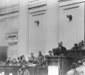 Владимир Ленин выступает на собрании большевиков-участников Всероссийского совещания Советов рабочих и солдатских депутатов с докладом «О задачах пролетариата в данной революции»