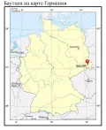 Баутцен на карте Германии