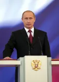 Владимир Путин на церемонии вступления в должность Президента России. Большой Кремлёвский дворец (Москва). 7 мая 2004