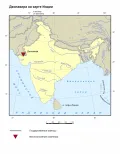 Дхолавира на карте Индии