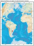 Залив Ла-Плата на карте Атлантического океана