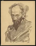 Валентин Серов. Портрет Альфреда Нурока. 1899.