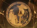 Эдип и Сфинкс. Изображение на краснофигурном килике. Ок. 470 до н. э. 