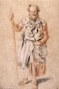 Антуан Ватто. Паломник. Ок. 1716