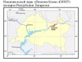 Национальный парк «Нижняя Кама» (ООПТ) на карте Республики Татарстан